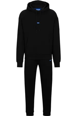 HUGO BOSS Logo-appliqué cotton hoodie
