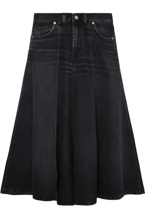 haikure A-line denim skirt