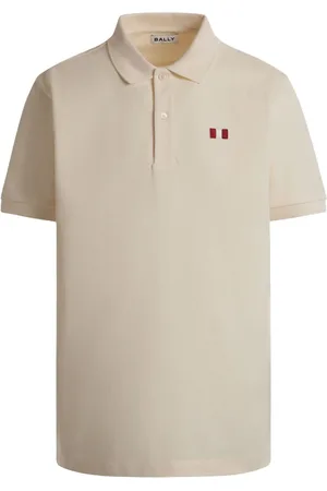 Bally Flag-embroidered polo shirt