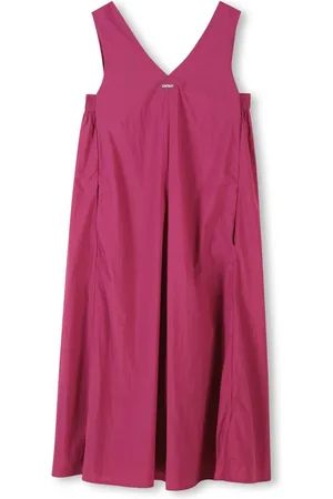 DKNY Logo-appliqué midi dress