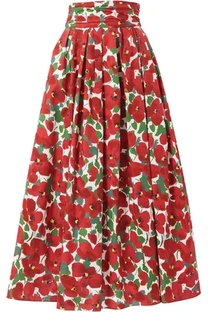 Carolina Herrera Cummerbund midi skirt