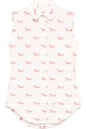 Thom Browne Jacquard sleeveless shirt