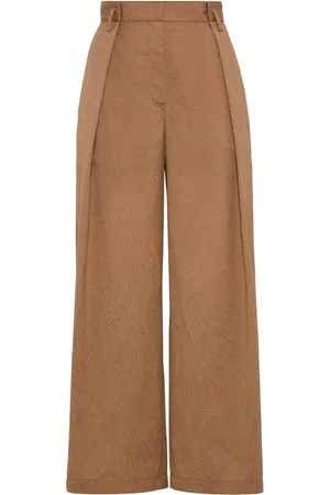 Brunello Cucinelli Wide-leg cropped trousers