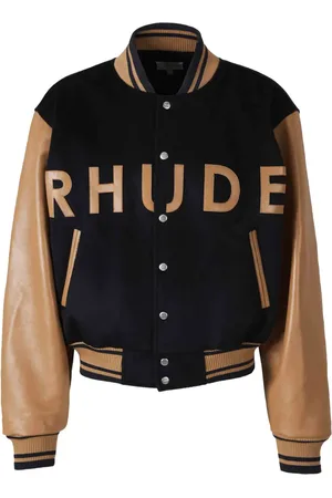 Rhude Logo-appliqué bomber jacket