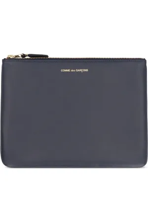 Comme des Garçons Logo-print leather pouch