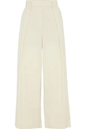 Brunello Cucinelli Wide-leg cropped trousers