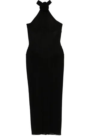 MAGDA BUTRYM Halterneck sheer midi dress