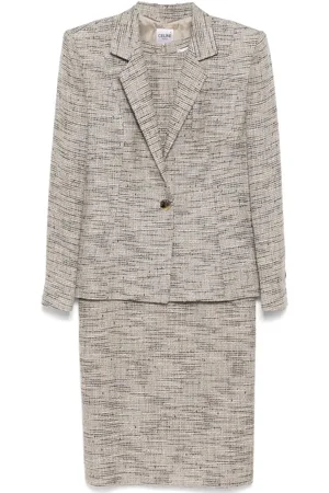 Céline 1990-2000s setup suit jacket sleeveless dress
