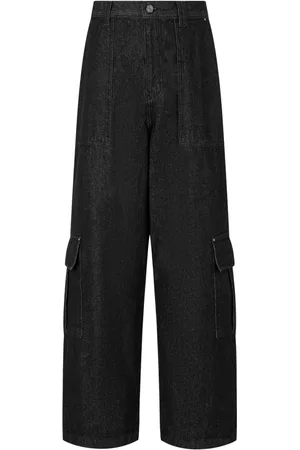 Studio Tomboy High-waist denim cargo pants