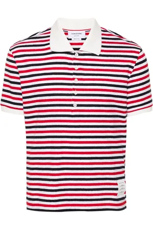 Thom Browne RWB-striped polo shirt