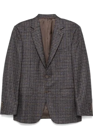 CANALI Plaid-check blazer