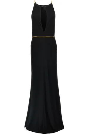 Tom Ford Herringbone-chain gown