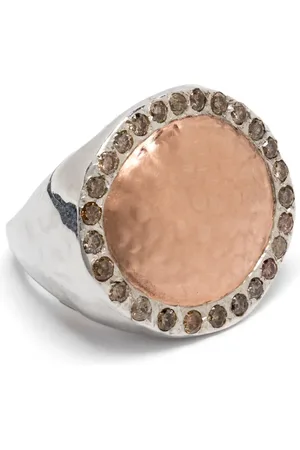 ROSA MARIA Sterling diamond signet ring