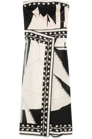 JOHANNA ORTIZ Sailboats Pontoon Afternoon midi dress