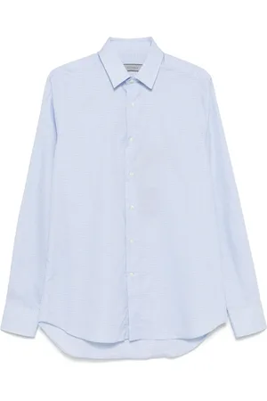 CANALI Grid-pattern shirt