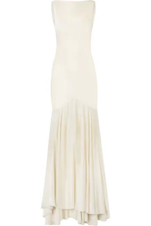Nina Ricci Satin-finish maxi dress