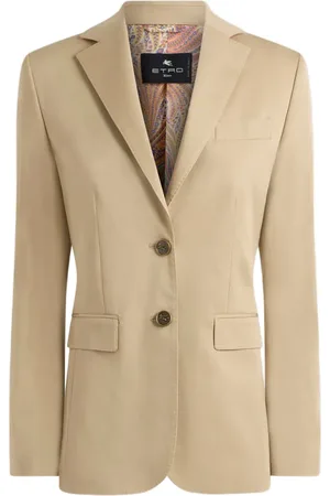 Etro Pegaso-buttons cotton blazer
