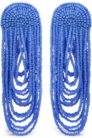 Oscar de la Renta Beaded Curtain earrings
