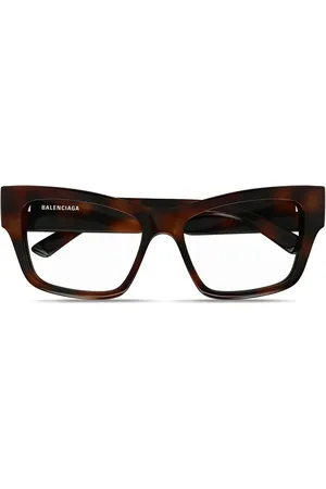 Balenciaga BB0378O-002 HAVANA-HAVANA-TRANSPARENT