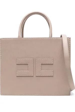 Elisabetta Franchi Medium contrast-stitching tote bag