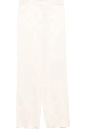 Twin-Set Oval T-jacquard trousers