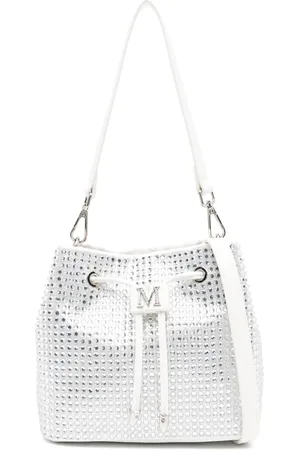MONNALISA Crystal-embellished bucket bag