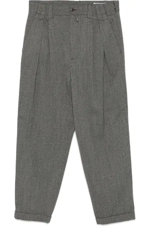 VERSACE 1980s mélange-effect trousers