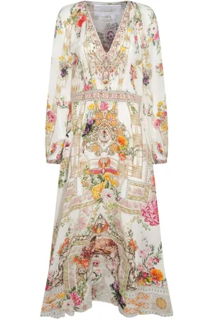 Camilla Shirred raglan dress