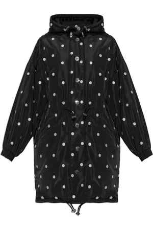 Kate Spade Polka dot-print parka coat