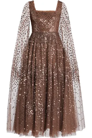 Needle & Thread Sequin-embellished midi dress