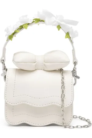 MONNALISA Rose-appliqué mini bag