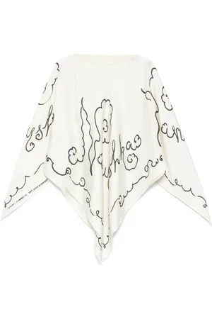 Nanushka Cut-out silk scarf