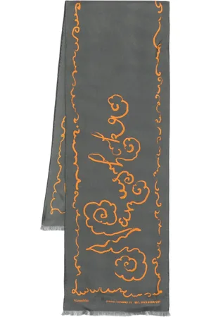 Nanushka Fringed silk scarf