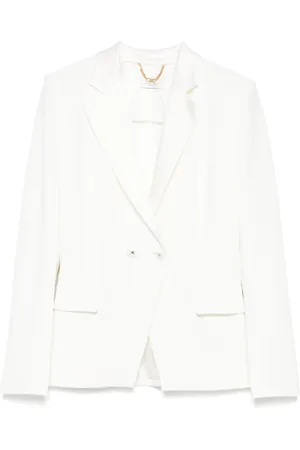 Elisabetta Franchi Satin-lapel crepe blazer