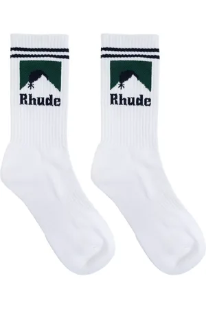 Rhude Logo-intarsia socks