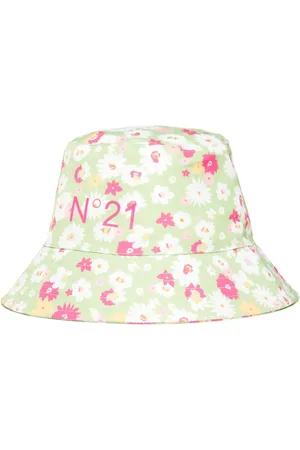 Nº21 Floral-print bucket hat
