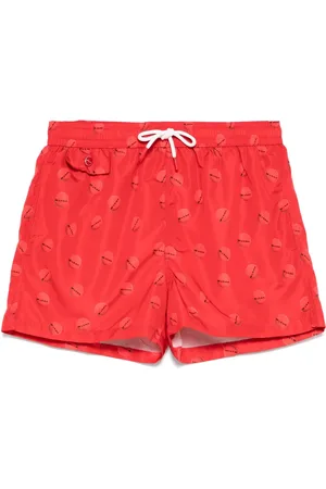 Kiton Logo-print swim shorts