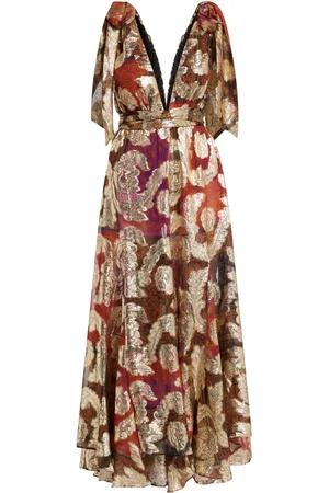 Farm Rio Abstract-pattern print maxi dress