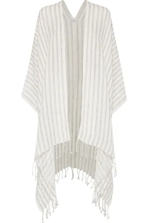 Brunello Cucinelli Striped poncho