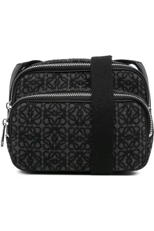 Loewe 2021 Mini Anagram Canvas Logo Camera Bag crossbody bag