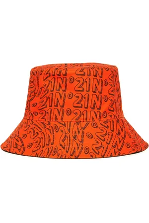 Nº21 Logo-print bucket hat