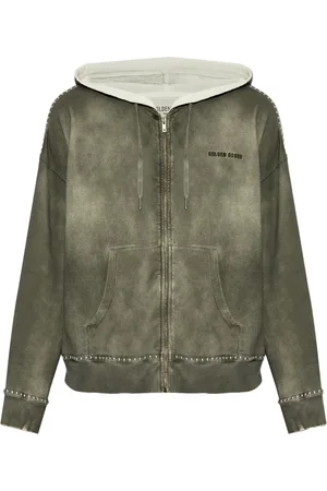 Golden Goose Sprayed-effect studed hoodie