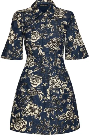 Oscar de la Renta Denim mini dress