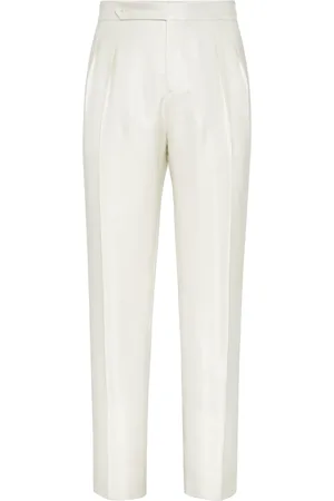Brunello Cucinelli Pleat-detail tuxedo trousers