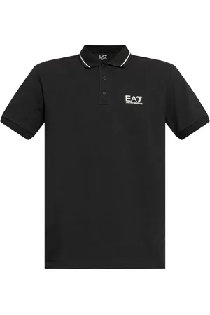 EA7 Piqué-weave polo shirt
