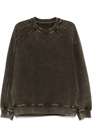 CROQUIS Ribbed-knitted hem sweatshirt