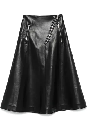 Nanushka Faux-leather midi skirt