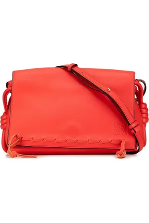 Loewe 2017 Leather Flamenco Knot Whipstitch crossbody bag
