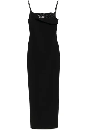 Roland Mouret Embellished crepe gown