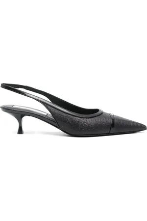 Victoria Beckham 50mm canvas slingback pumps